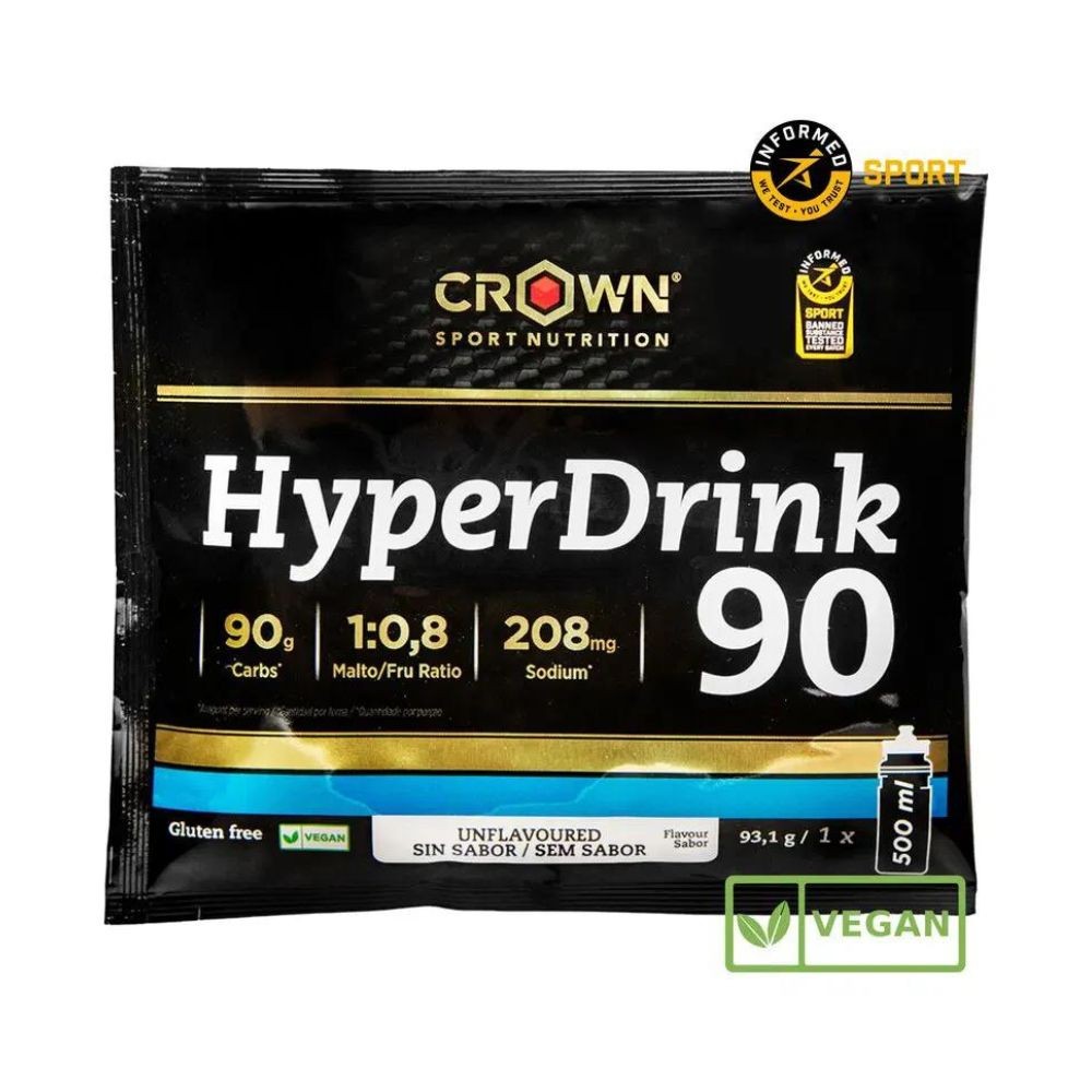 Carbohidratos Crown Hyperdrink 90 500 gr. Sabor Neutro