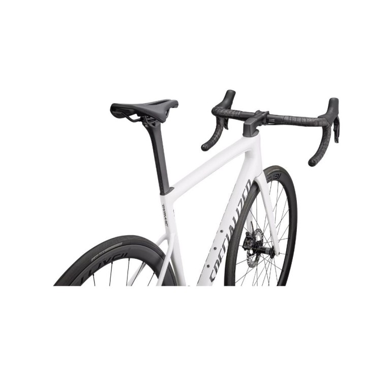 Vélo Specialized Tarmac SL8 Expert 2025 Ultegra Di2 Blanc brillant/Noir métallisé