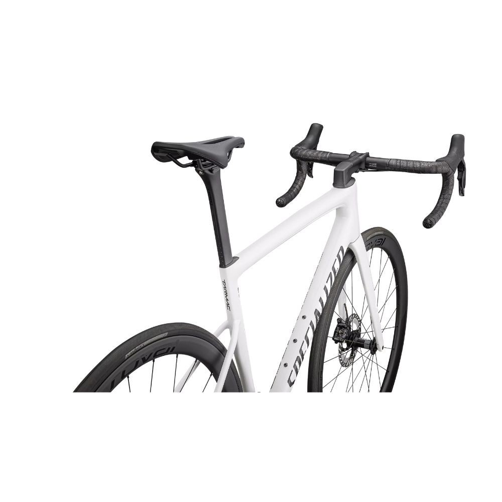 Vélo Specialized Tarmac SL8 Expert 2025 Ultegra Di2 Blanc brillant/Noir métallisé