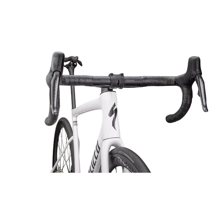 Vélo Specialized Tarmac SL8 Expert 2025 Ultegra Di2 Blanc brillant/Noir métallisé