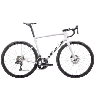 Bicicleta Specialized Tarmac SL8 Expert 2025 Ultegra Di2 Gloss White/Black Metallic