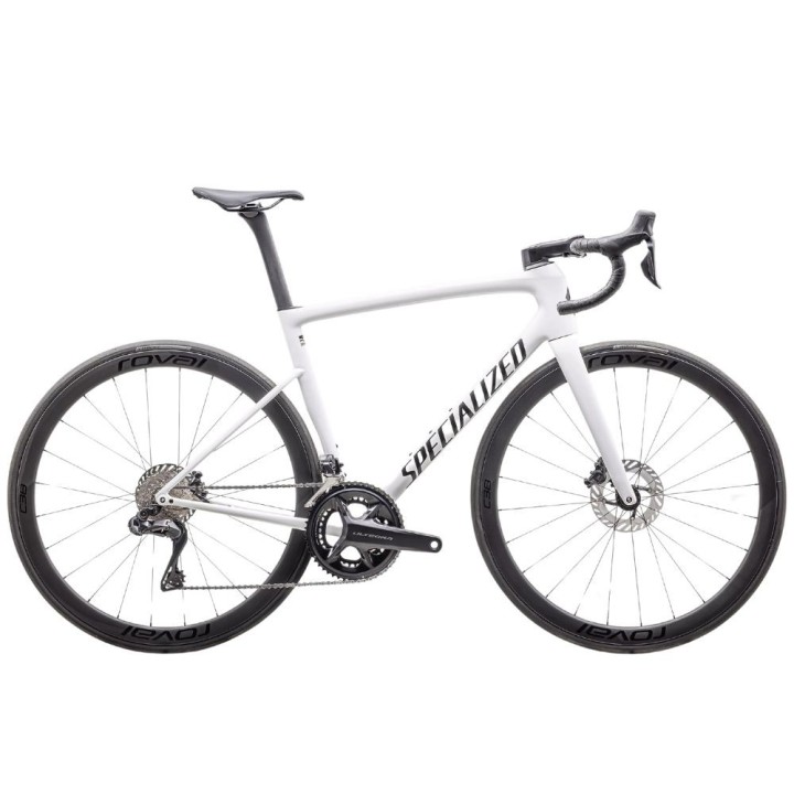 Vélo Specialized Tarmac SL8 Expert 2025 Ultegra Di2 Blanc brillant/Noir métallisé