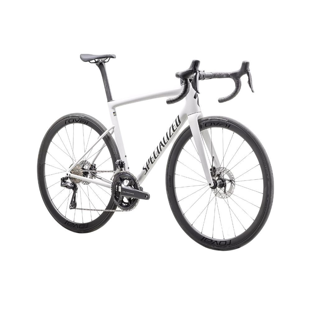 Vélo Specialized Tarmac SL8 Expert 2025 Ultegra Di2 Blanc brillant/Noir métallisé