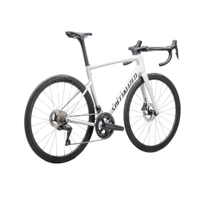 Vélo Specialized Tarmac SL8 Expert 2025 Ultegra Di2 Blanc brillant/Noir métallisé