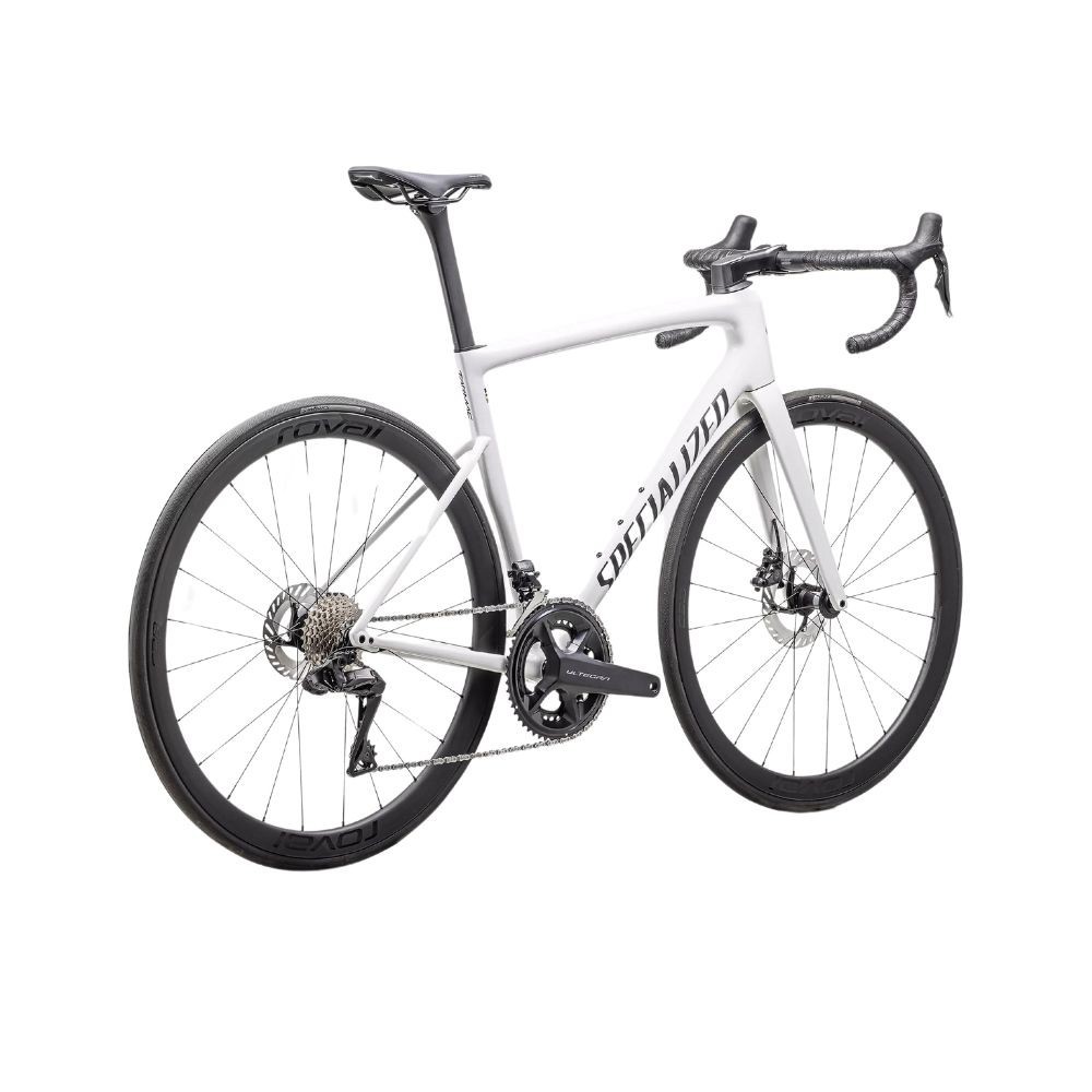 Vélo Specialized Tarmac SL8 Expert 2025 Ultegra Di2 Blanc brillant/Noir métallisé