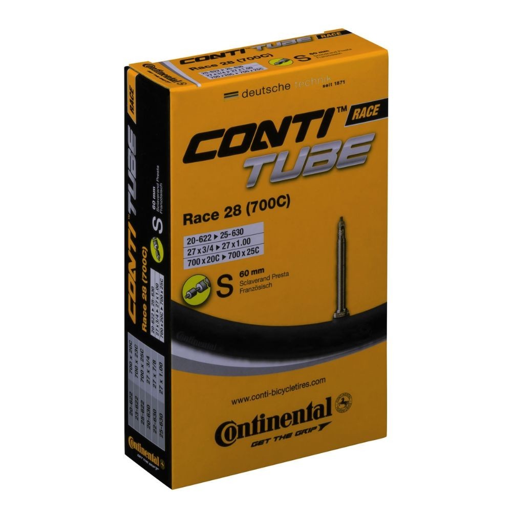 Chambre à air Continental Race 700c 20-25c Valve Presta 60 mm | CHAMBRE À AIR ROUTE