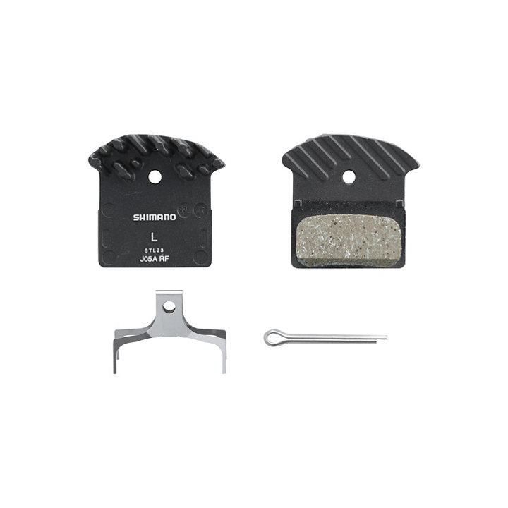 Plaquettes Shimano refroidies J05A-RF Résine  | PLAQUETTES DE FREIN
