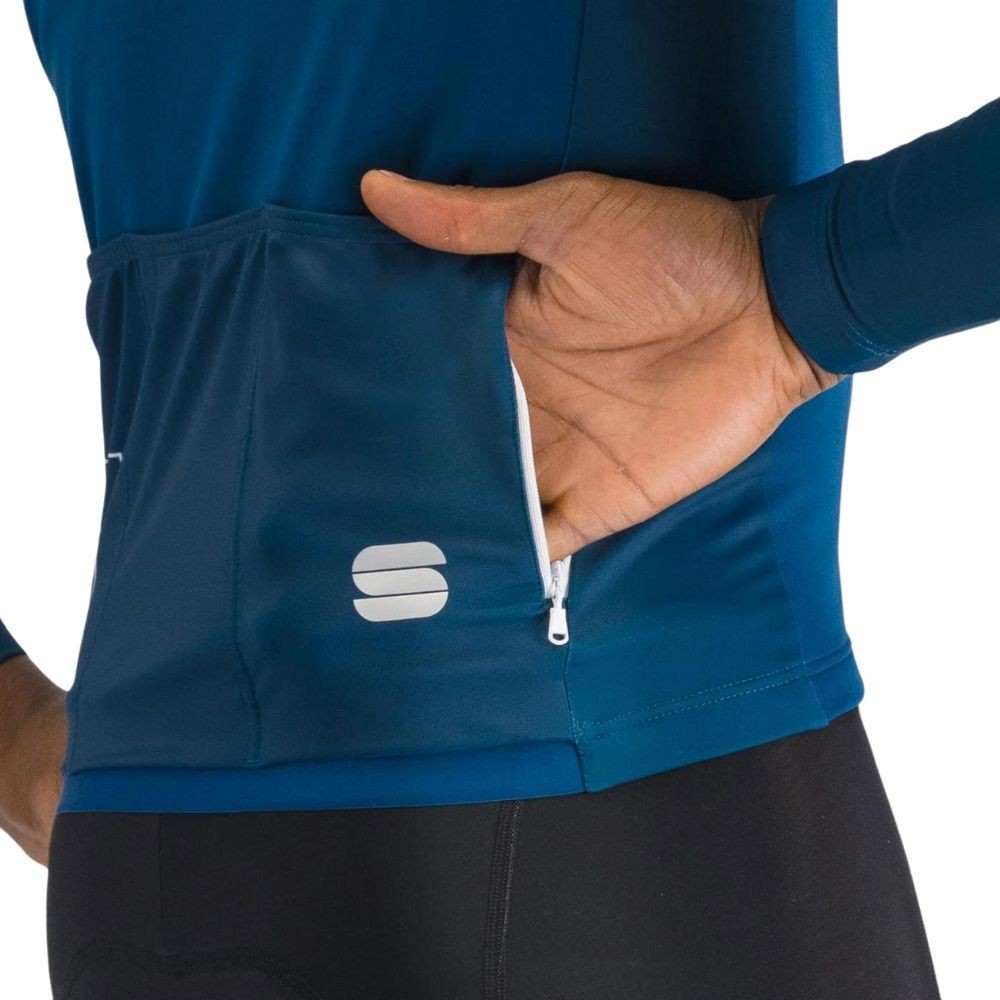 Maillot à manches longues Sportful SRK Thermal Teal Blue