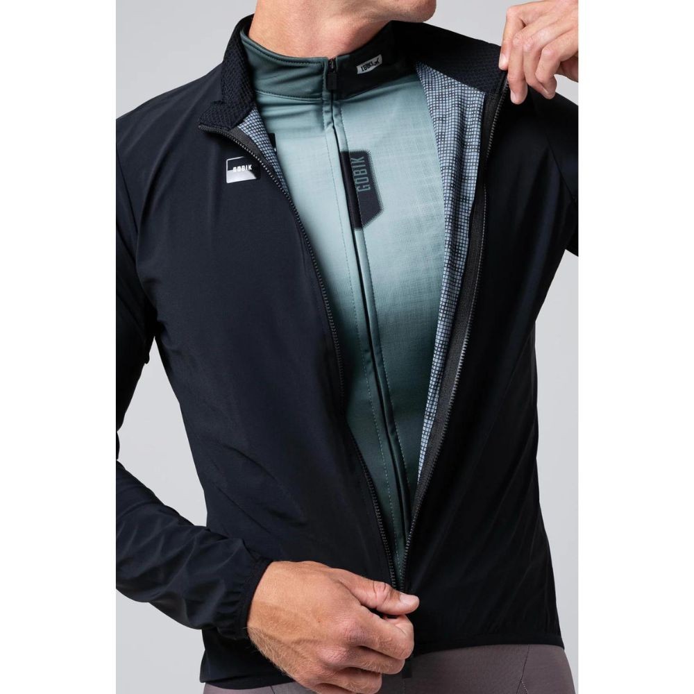 Chaqueta Impermeable Unisex Gobik Selkie Ink Black|Maillot|Ropa ciclismo