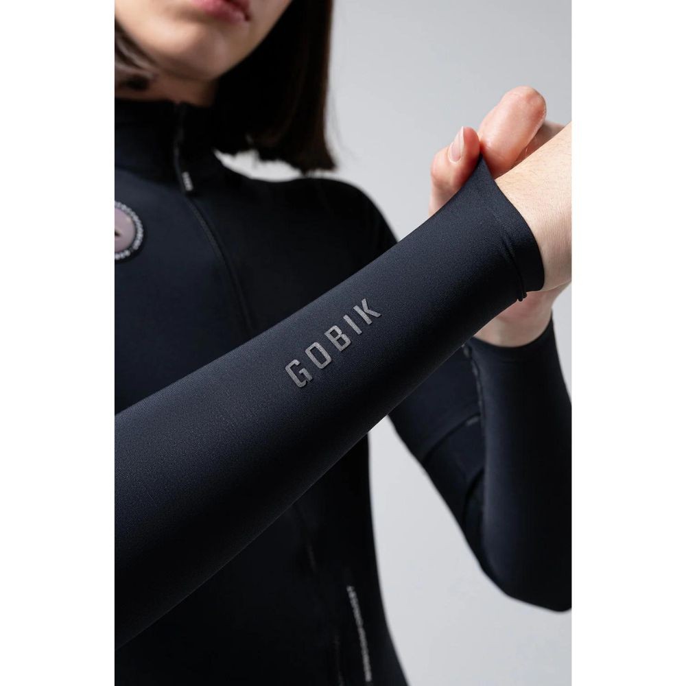 Manchettes thermiques Gobik Kaba 2.0 Pitch Black | vêtements cyclisme