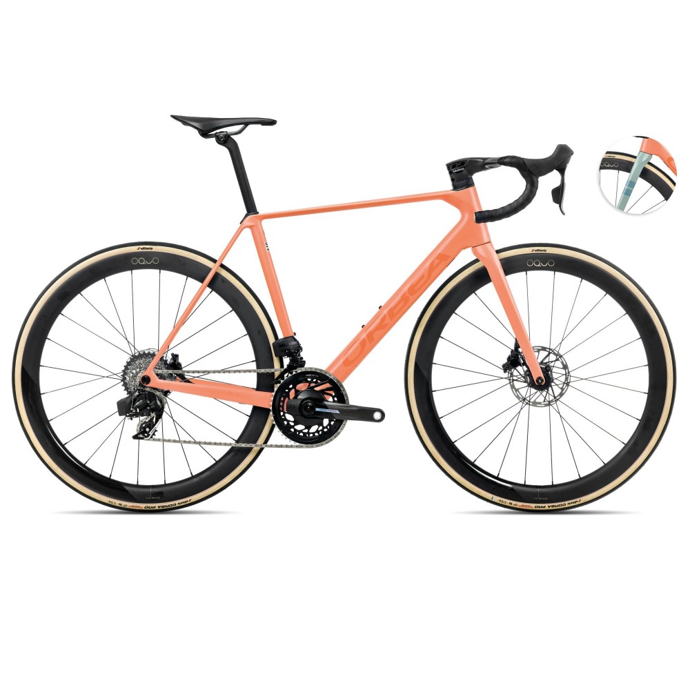 Bicicleta Orbea ORCA M21eLTD PWR Orange Cloud (Matt) - Stone Blue (Matt-Gloss) 2025