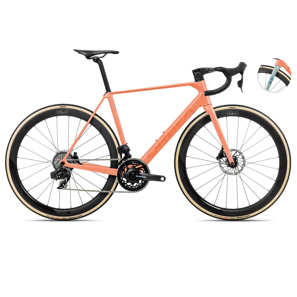 Bicicleta Orbea ORCA M21eLTD PWR Orange Cloud (Matt) - Stone Blue (Matt-Gloss) 2025