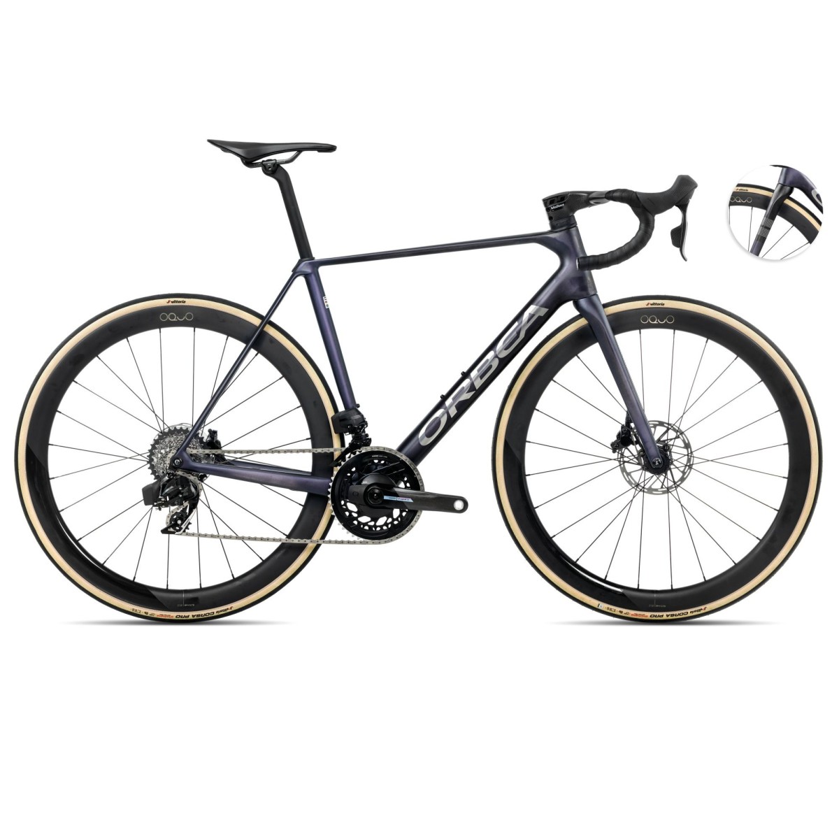 Vélo Orbea ORCA M21eLTD PWR Tanzanite (Mat) - Carbone brut (Mat) 2025