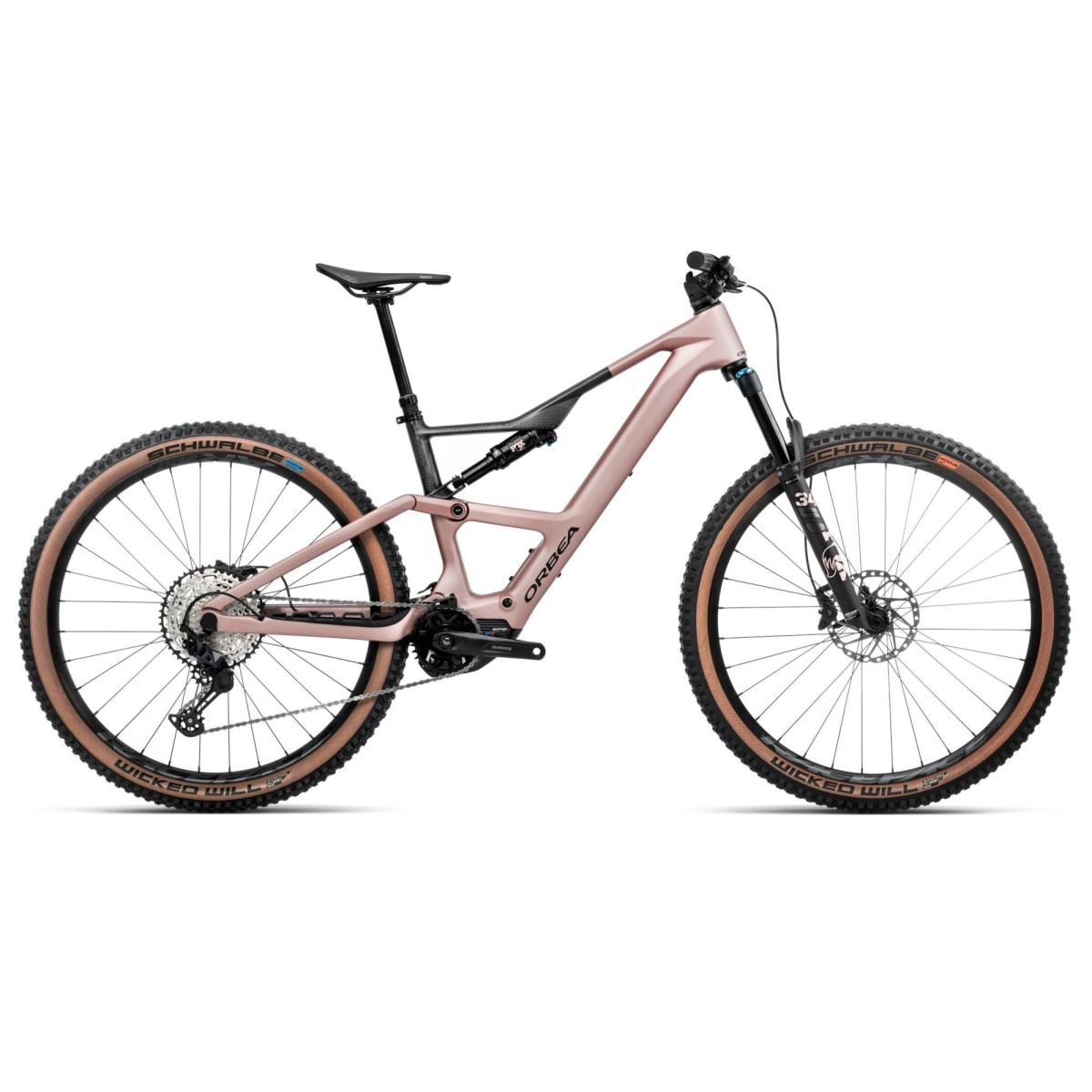 Vélo Orbea RISE SL M20 630W Desert Rose - Carbon Raw (Mat) 2025