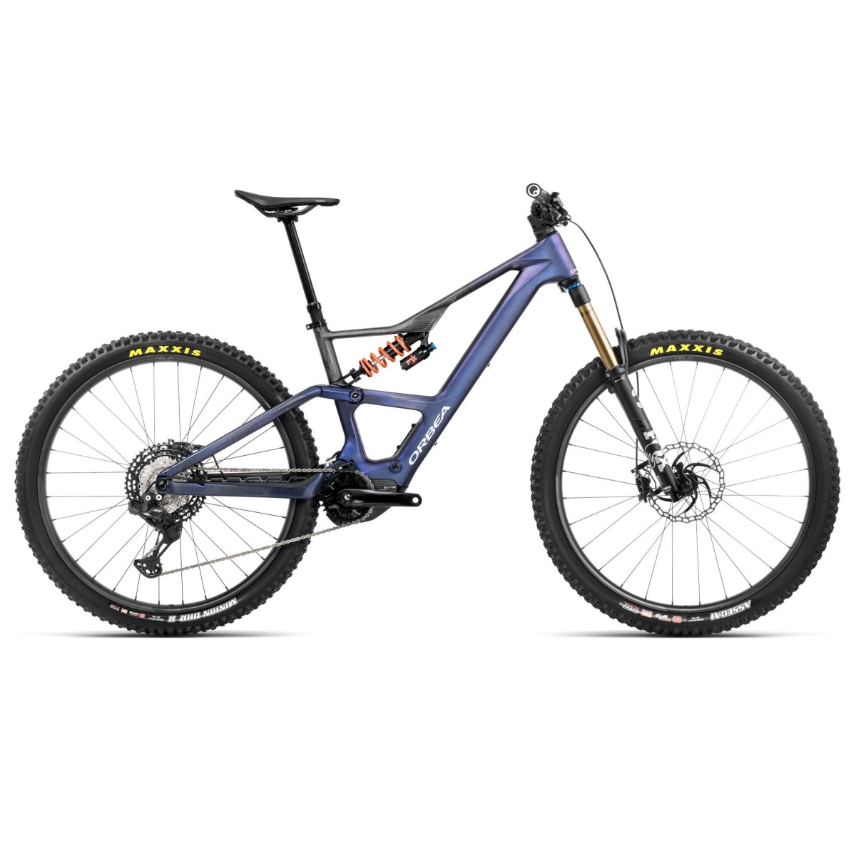 Vélo Orbea RISE LT M-TEAM 420W Tanzanite Carbon View - Carbone brut (mat) 2025
