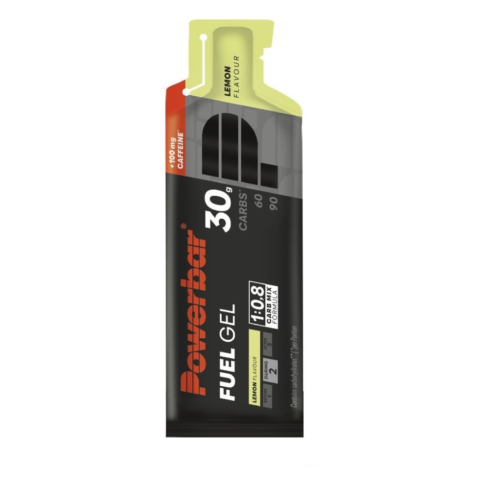 Gel PowerBar Fuel Gel 30 Black Line Limón cafeína