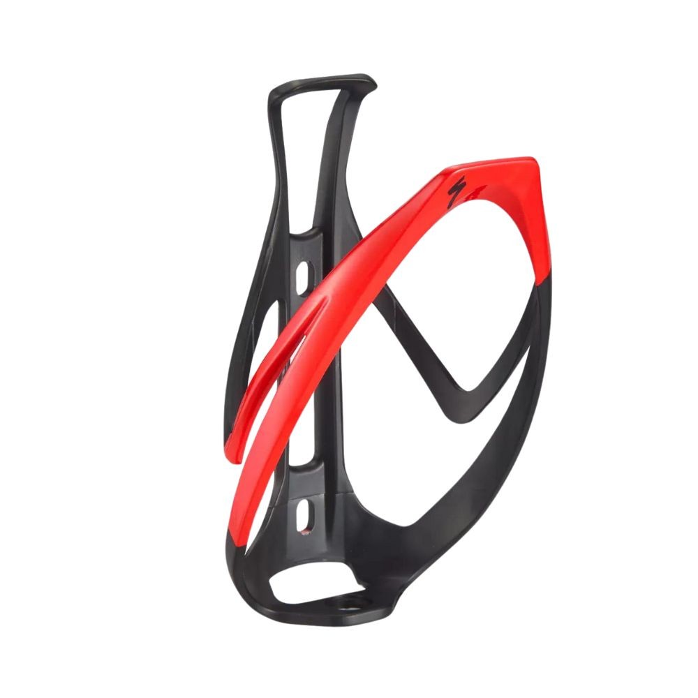 Portabidón Specialized Rib Cage II Matte Black/Flo Red