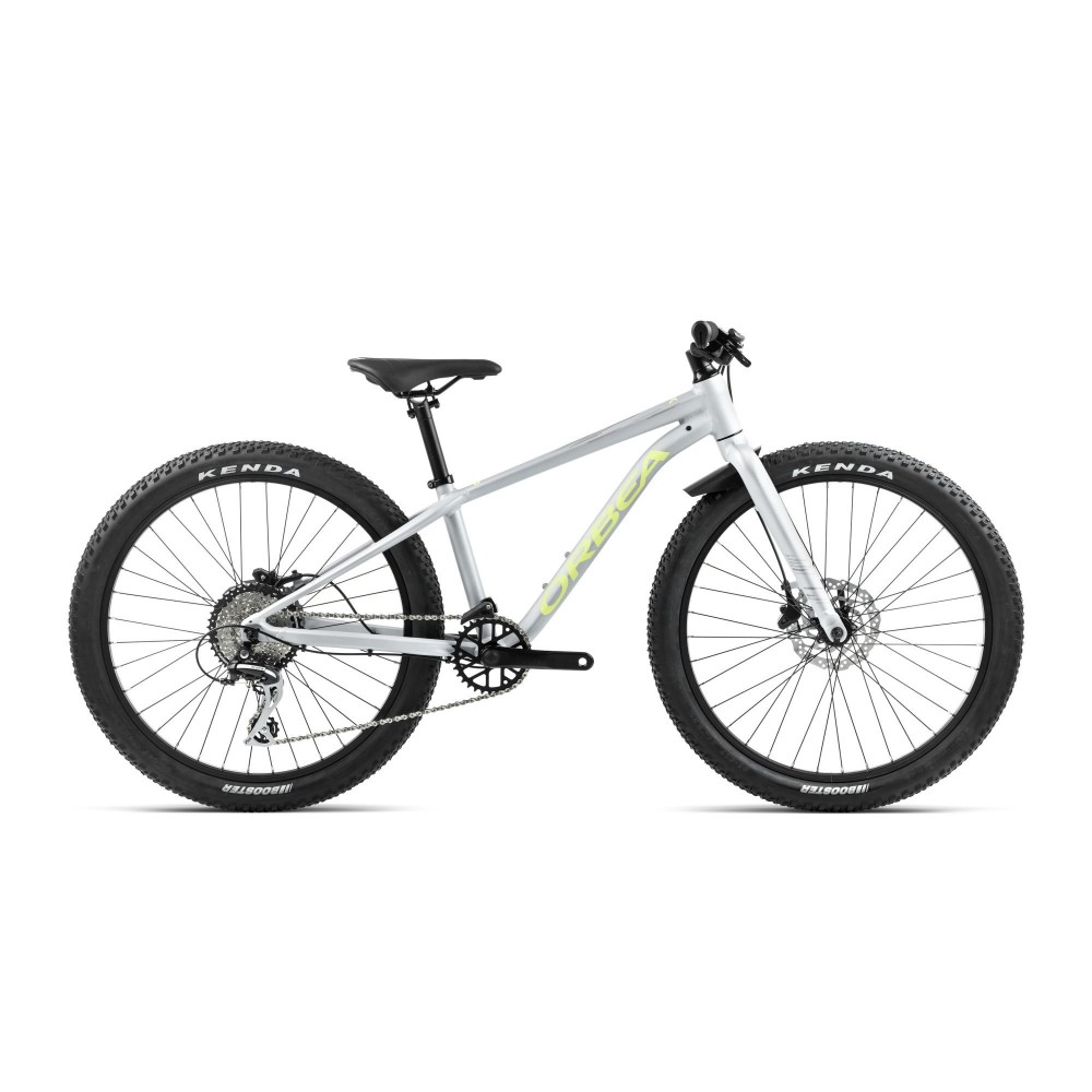 Bicicleta Orbea MX 24 TEAM DISC Halo Silver - Spicy Lime (Matt)