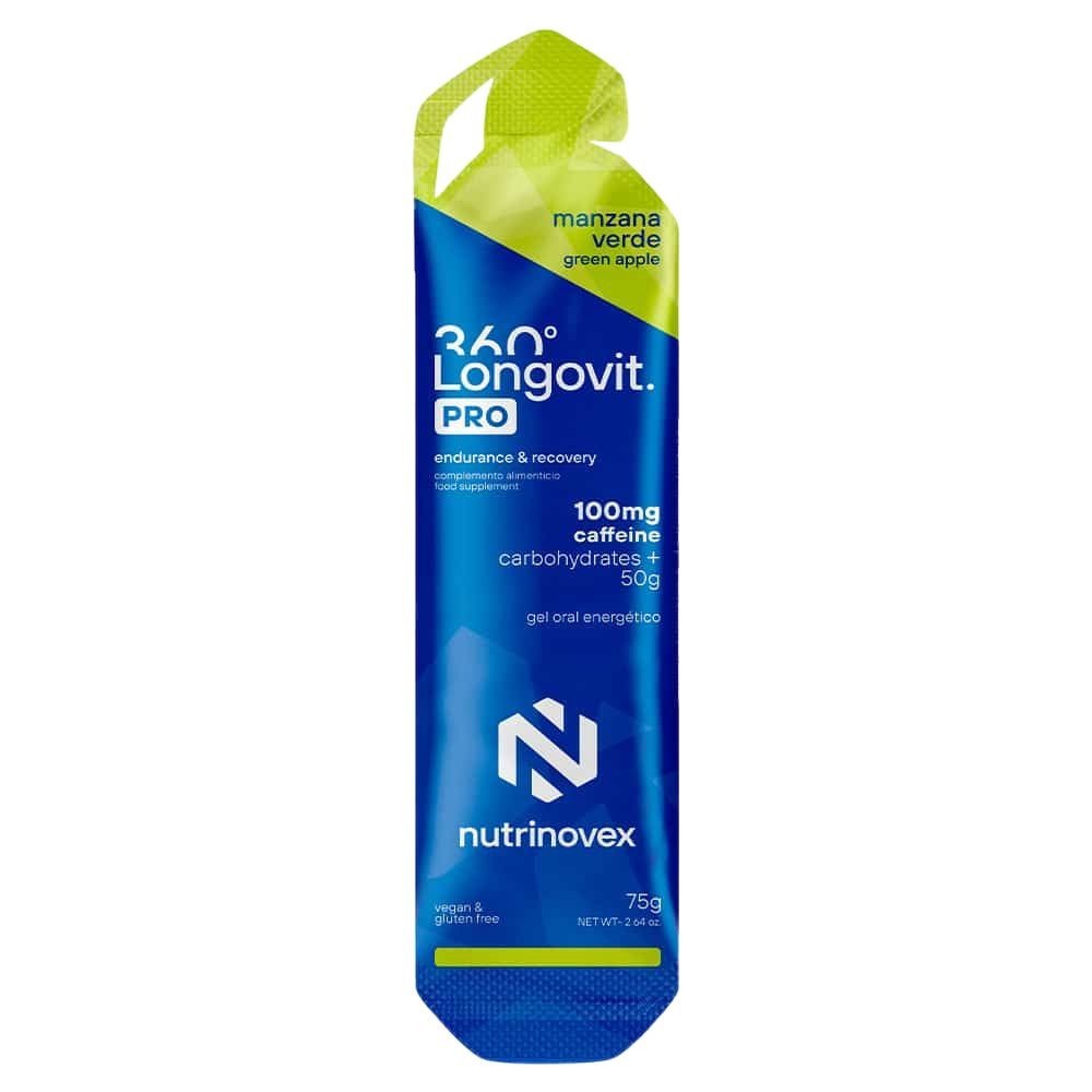 Gel Nutrinovex Longovit 360 50 g CHO Caféine  |Nutrition cyclisme|