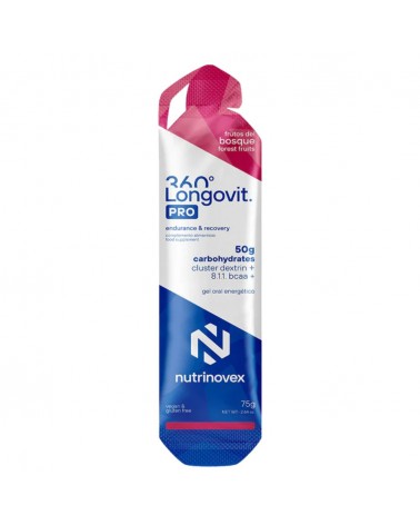 Gel Nutrinovex Longovit 360 50g CHO Frutas del Bosque