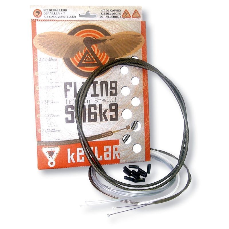 CABLES Y FUNDAS DE CAMBIO, Kit de cables y fundas Flyng Snake Kevlar de cambio