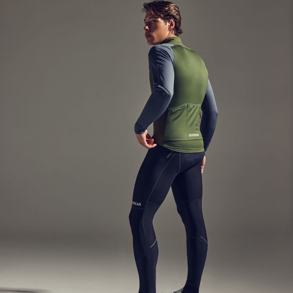 Maillot Hombre Manga Larga Gore SPINSHIFT Thermo Utility Green/Lab Graphite