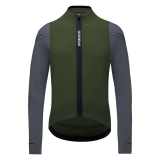 Maillot Hombre Manga Larga Gore SPINSHIFT Thermo Utility Green/Lab Graphite