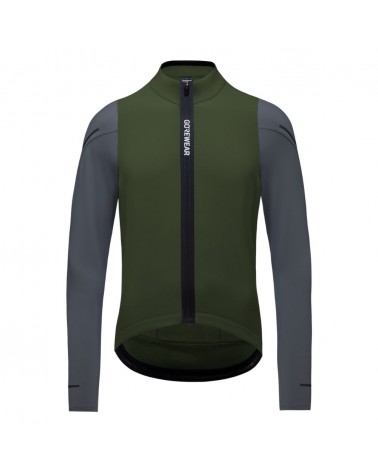 Maillot Hombre Manga Larga Gore SPINSHIFT Thermo Utility Green/Lab Graphite