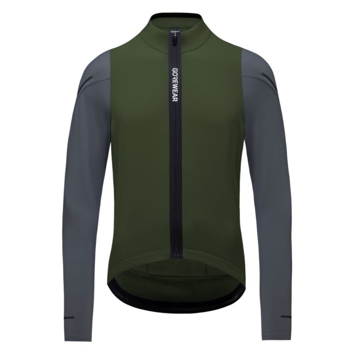Maillot Hombre Manga Larga Gore SPINSHIFT Thermo Utility Green/Lab Graphite