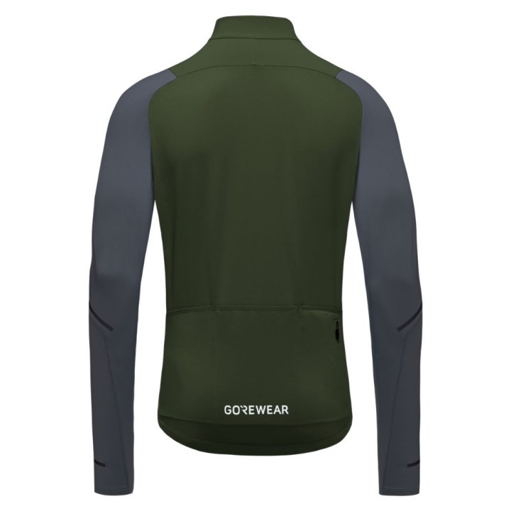Maillot Hombre Manga Larga Gore SPINSHIFT Thermo Utility Green/Lab Graphite
