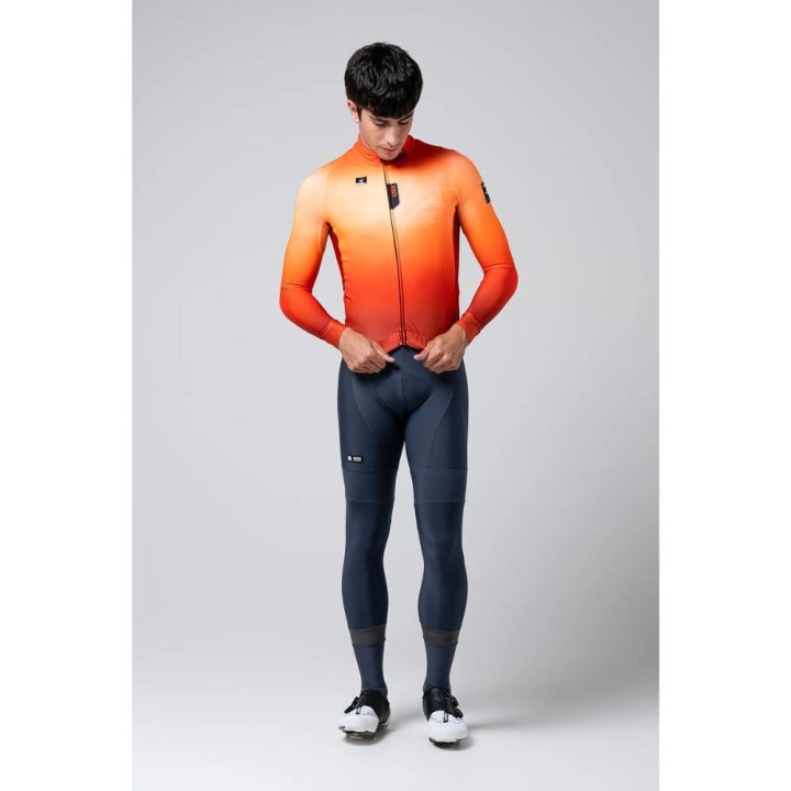 Maillot Homme Manches Longues Gobik Hyder Tangelo|Vêtements cyclisme