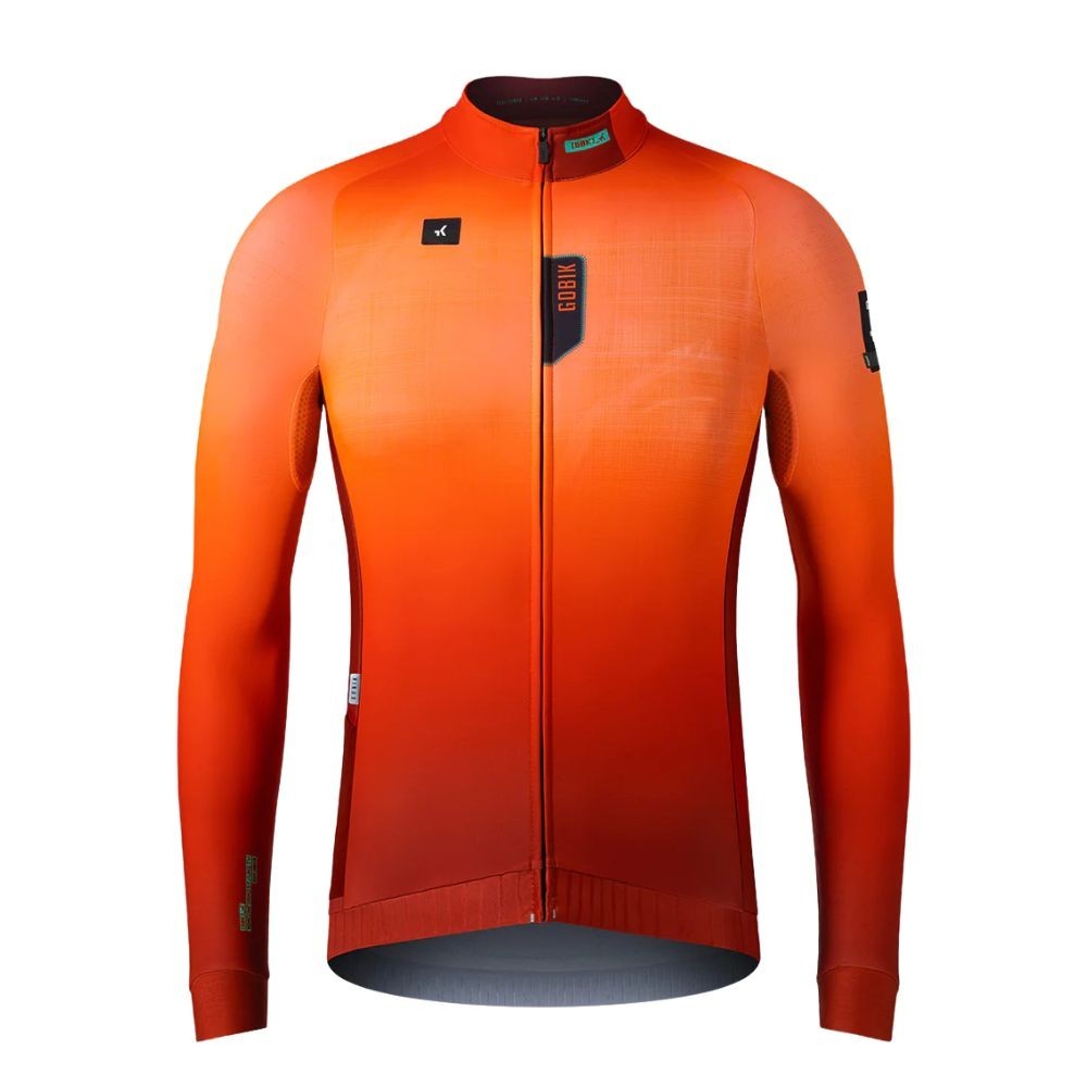 Maillot Homme Manches Longues Gobik Hyder Tangelo|Vêtements cyclisme