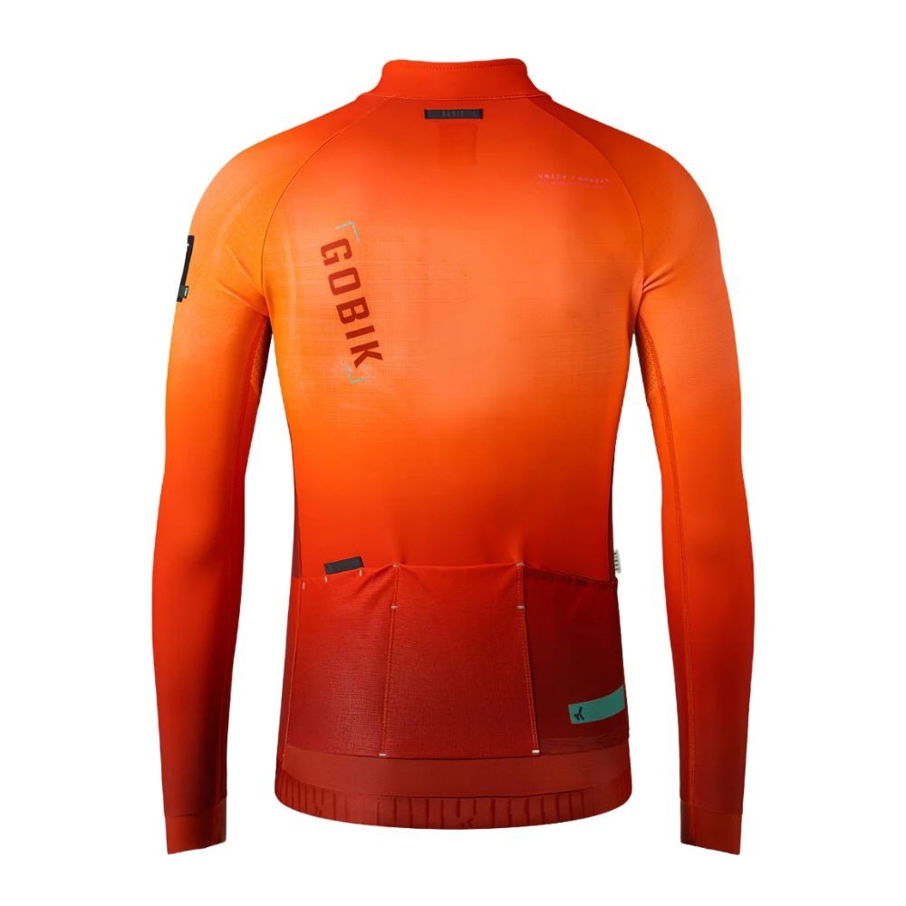 Maillot Homme Manches Longues Gobik Hyder Tangelo|Vêtements cyclisme