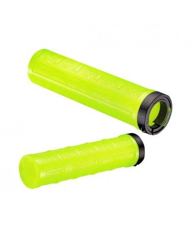 Puños Supacaz Lock-On Grizips Amarillo Neón