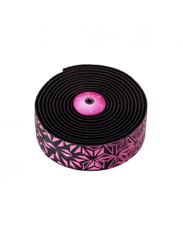 Cinta de manillar Supacaz Super Sticky Kush Black/Neon Pink