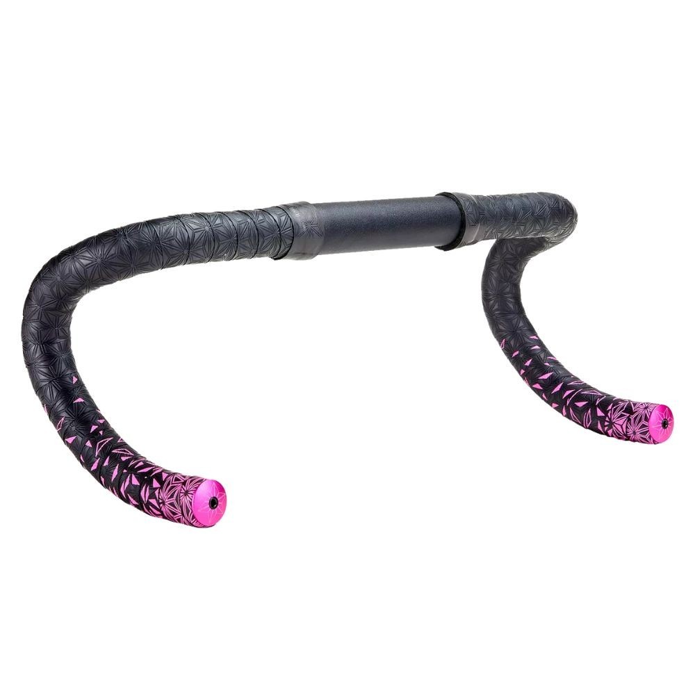Ruban de guidon Supacaz Super Sticky Kush Noir/Rose fluo