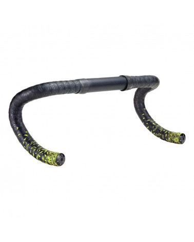 Cinta de manillar Supacaz Super Sticky Kush Black/Neon Yellow