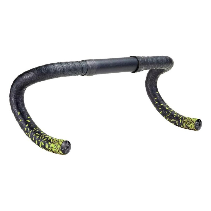 Cinta de manillar Supacaz Super Sticky Kush Black/Neon Yellow