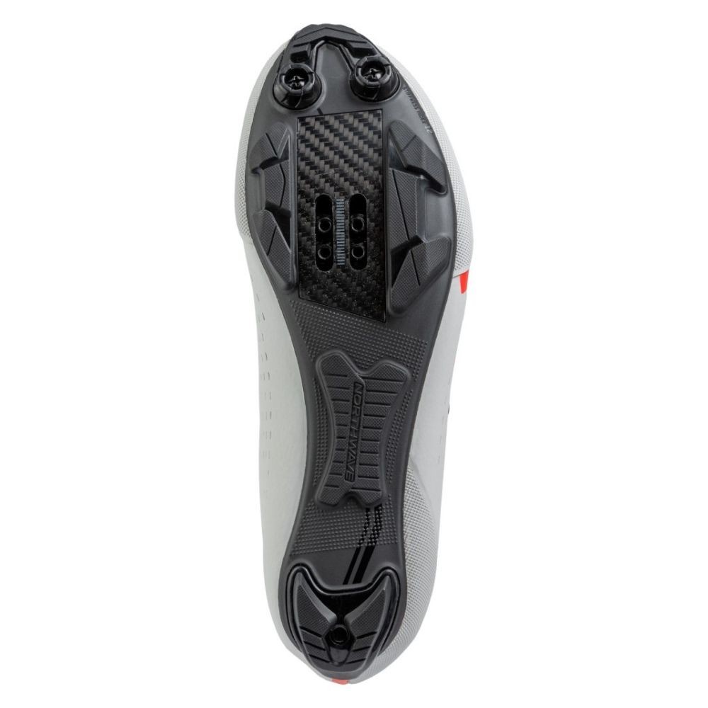 Chaussures VTT Northwave Rebel 3 Gris Clair-Rouge Fluo|Chaussures VTT