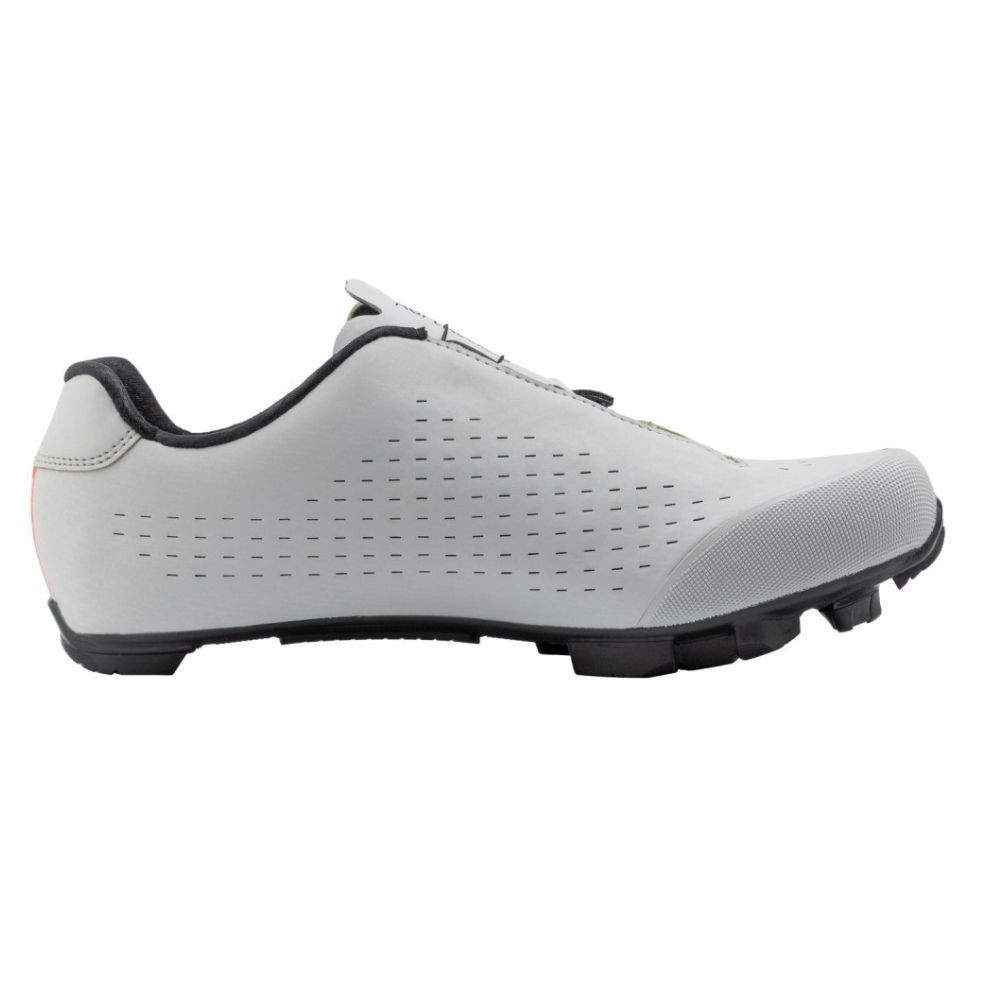 Chaussures VTT Northwave Rebel 3 Gris Clair-Rouge Fluo|Chaussures VTT