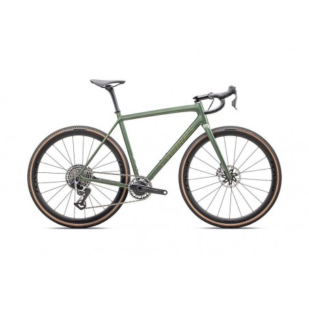 Vélo Specialized S-Works Crux Gloss Cypress Metallic / Viavi Gold To Silver Pearl 2025