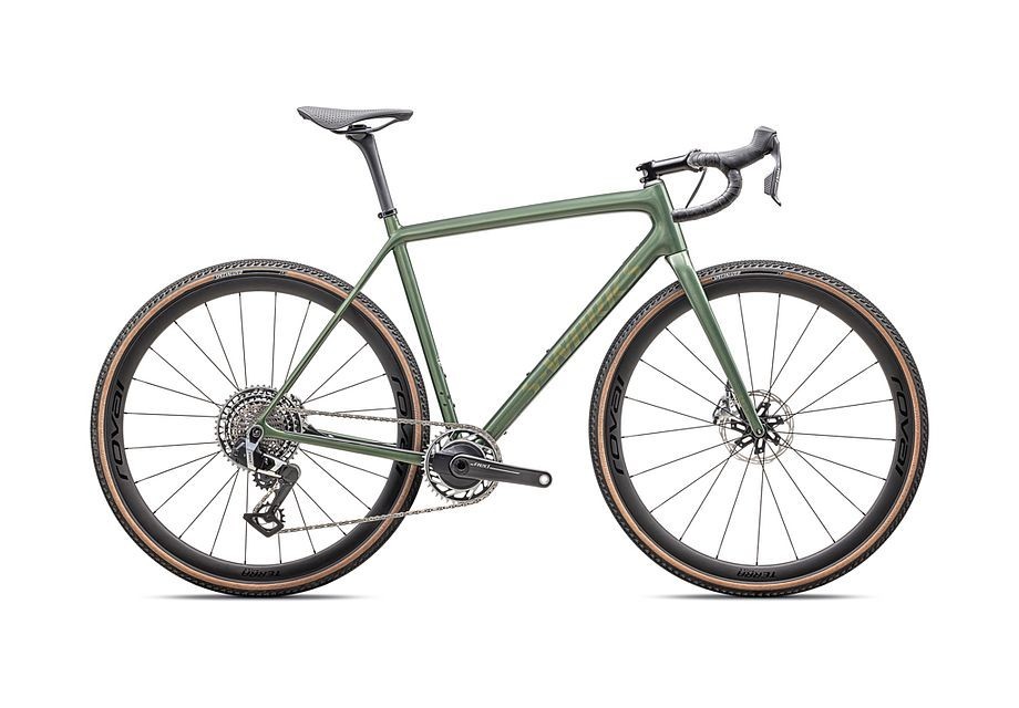 Vélo Specialized S-Works Crux Gloss Cypress Metallic / Viavi Gold To Silver Pearl 2025
