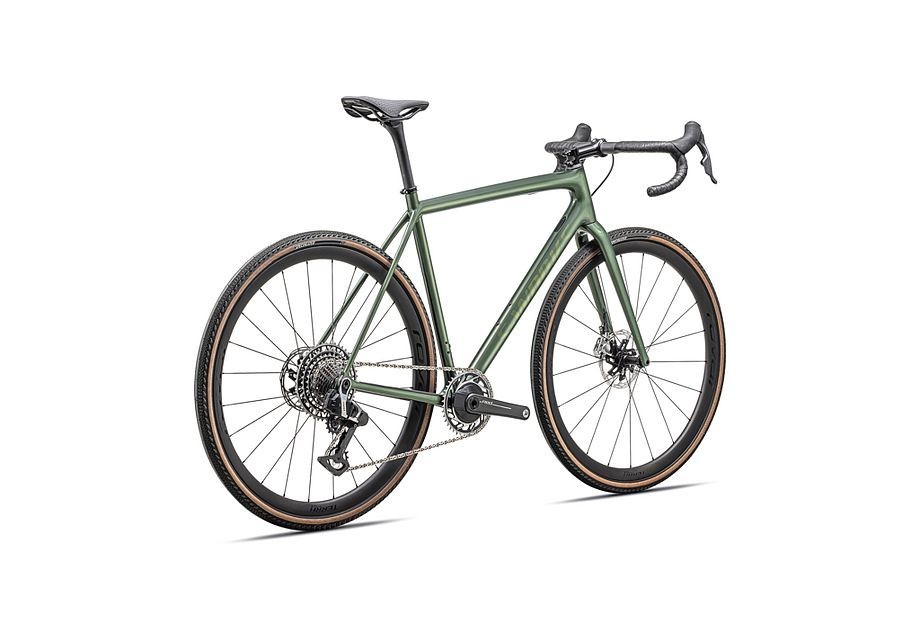 Bicicleta Specialized S-Works Crux Gloss Cypress Metallic / Viavi Gold To Silver Pearl 2025