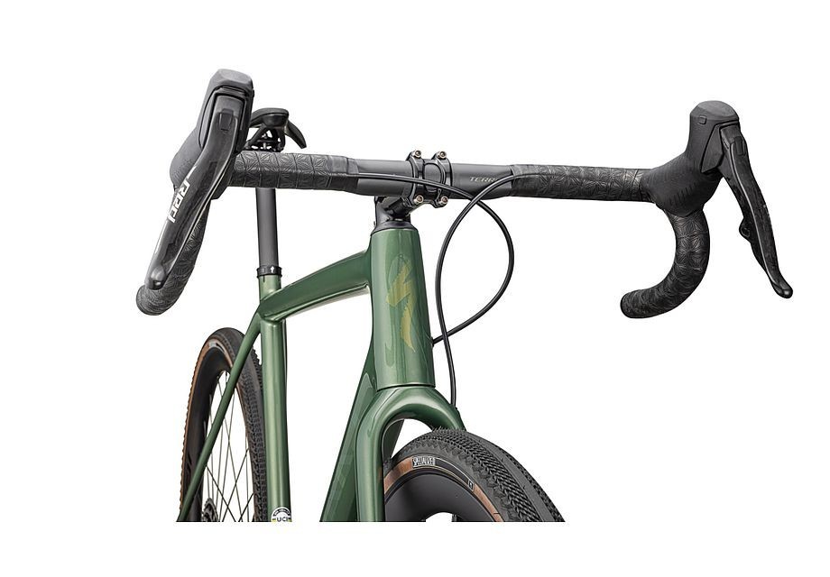 Vélo Specialized S-Works Crux Gloss Cypress Metallic / Viavi Gold To Silver Pearl 2025