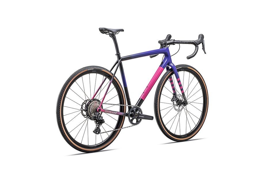 Vélo Specialized Crux Comp Gloss Carbon / Purple Haze / Rebel Pink / Birch 2025