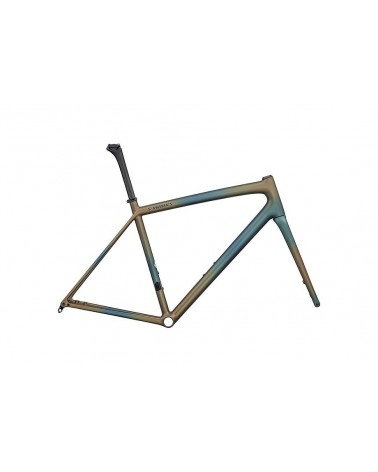 Cuadro Specialized S-Works Aethos Satin Deep Lake Metallic / Green Pearl + Burnt Gold Metallic Fades / Dark Navy 2025