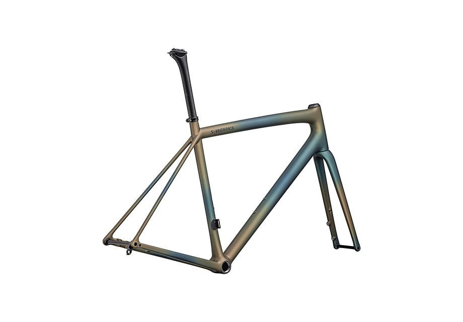 Cuadro Specialized S-Works Aethos Satin Deep Lake Metallic / Green Pearl + Burnt Gold Metallic Fades / Dark Navy