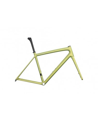 Cuadro Specialized S-Works Aethos Satin Silver Dust / Team Yellow Tint / Chrome 2025