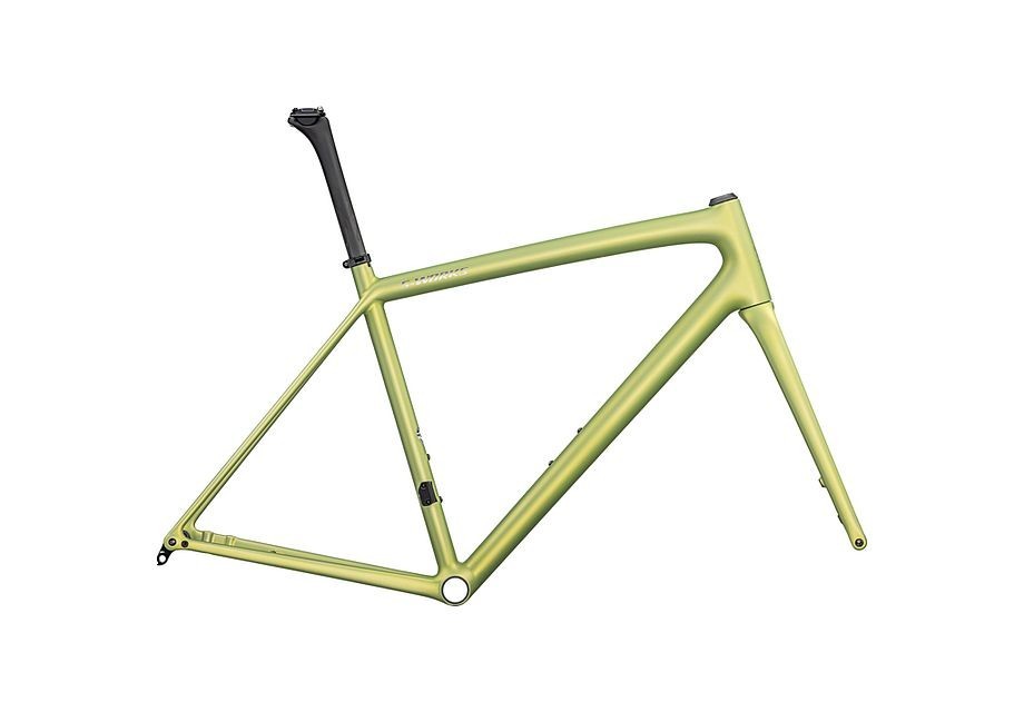 Cuadro Specialized S-Works Aethos Satin Silver Dust / Team Yellow Tint / Chrome 2025