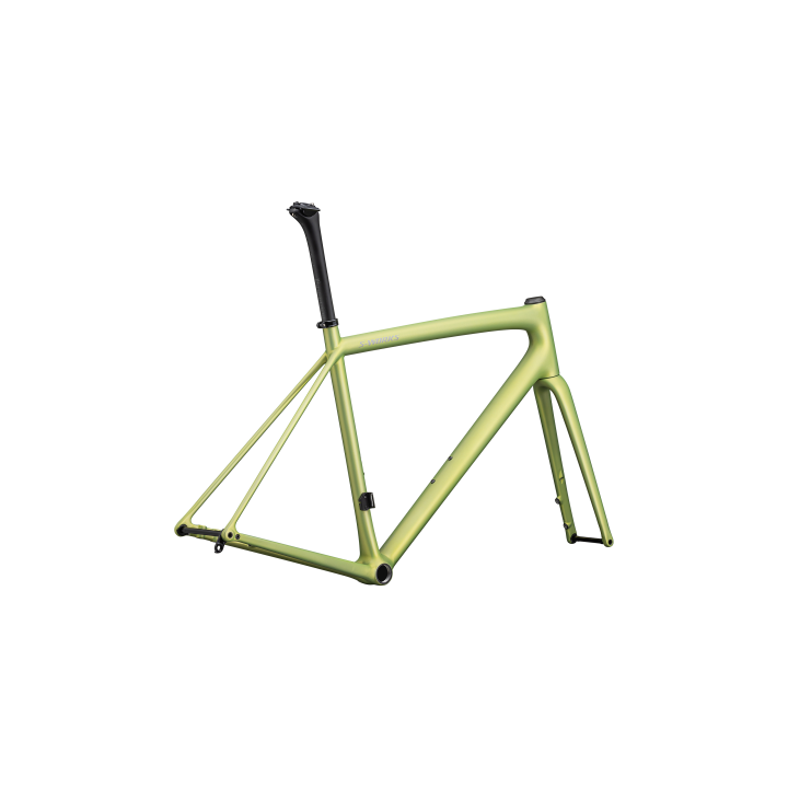 Cadre Specialized S-Works Aethos Satin Silver Dust / Team Yellow Tint / Chrome 2025